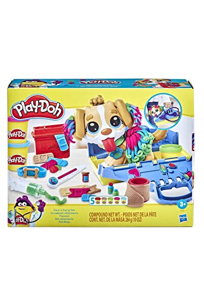 Play Doh Jucărie Play-Doh Tort, Set Creativ Vizită la Veterinar, Plastilină