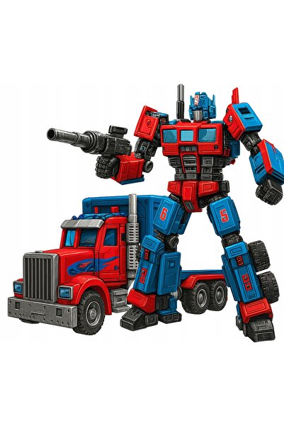 NO BRAND Set de construcție 2 în 1 Camion Robot Creativ 560 El Auto