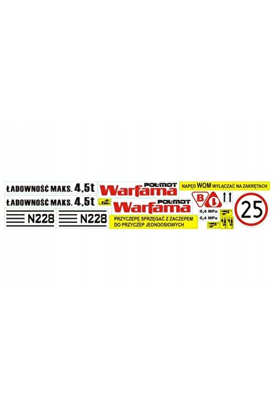 NO BRAND Warfaam N-228 Autocolante pentru stabilizator cu 1 axă