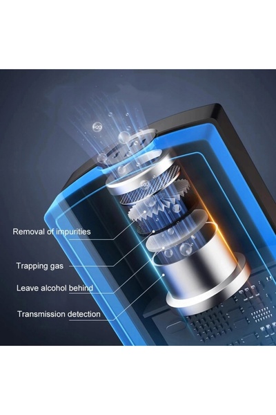 NO BRAND Etilotest profesional digital LCD portabil pentru mașină