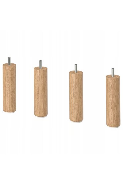NO BRAND Picior Ikea Landskrona, Lemn, 15 cm, 4 bucăți