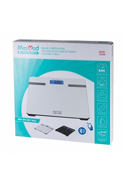 NO BRAND Mesmed Waga Mesmed Mm-810 Blt Veje cu funcție Bluetooth Alb