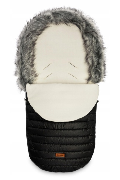 Sensillo Sac de dormit pentru cărucior ELF BLACK POLAR 100x46cm