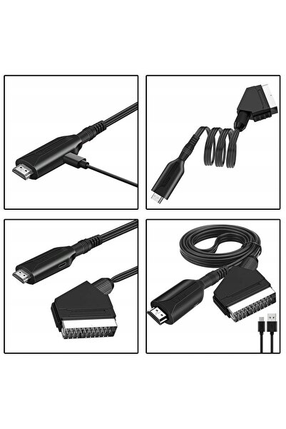 NO BRAND Cablu adaptor convertor Euro HDMI la Scart