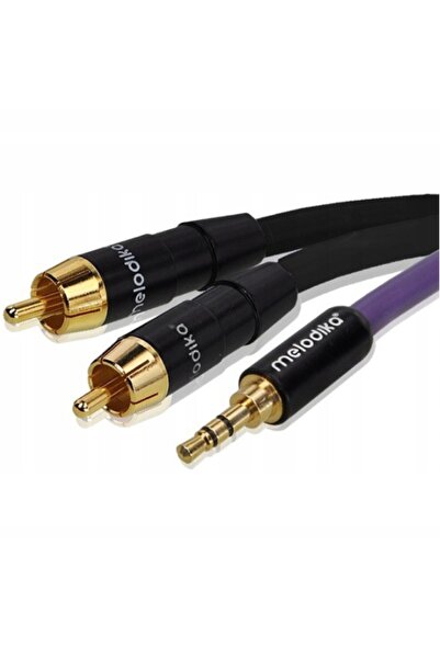NO BRAND Melodika Mdmj2R15 Purple Rain Cablu Stereo Mini Jack 3.5 - 2 RCA 1.5m