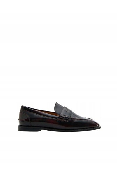 NO BRAND Mocassini clasici din piele maro închis, slip-on, Reserve 39