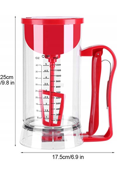 NO BRAND Dozator de aluat 1200 ml Mixer electric automat fără fir