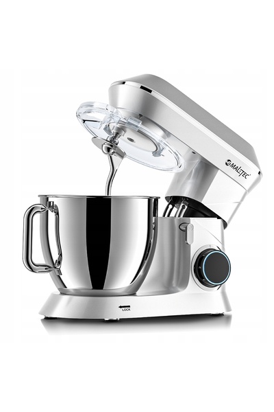 NO BRAND Robot de bucătărie Mixer Planetar Multifuncțional Set Argintiu 6,5L ...