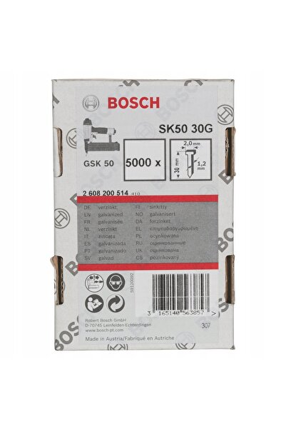 NO BRAND Cuie 30mm Tip Sk50 30 g Bosch 5000 buc. Pentru pistolul de bătut cui...