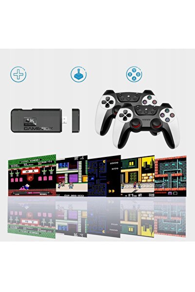 NO BRAND Stick consolă TV retro nostalgic 4K HDMI pentru jocuri, cu 20000 de ...