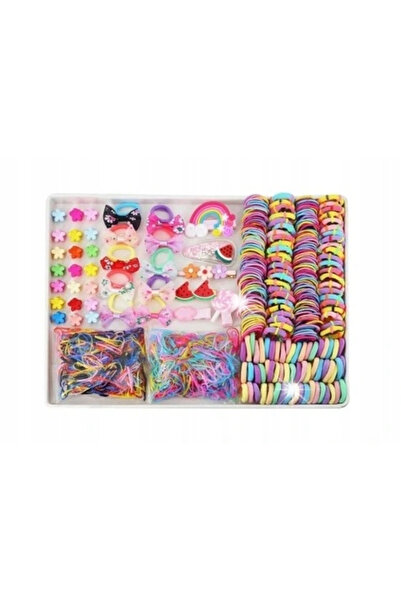 NO BRAND Set de 816 piese: elastice de păr, agrafe de păr și accesorii de păr...