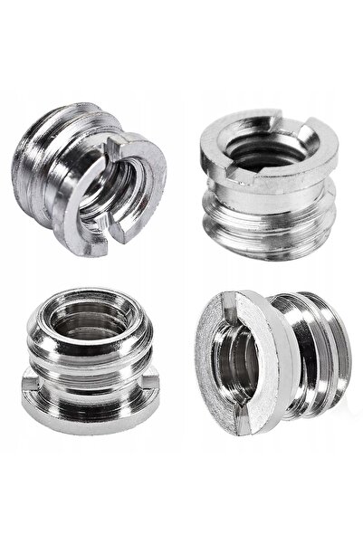 NO BRAND Adaptor trepied, tijă filetată cu filet de 1/4'' la 3/8'', set 16 în 1