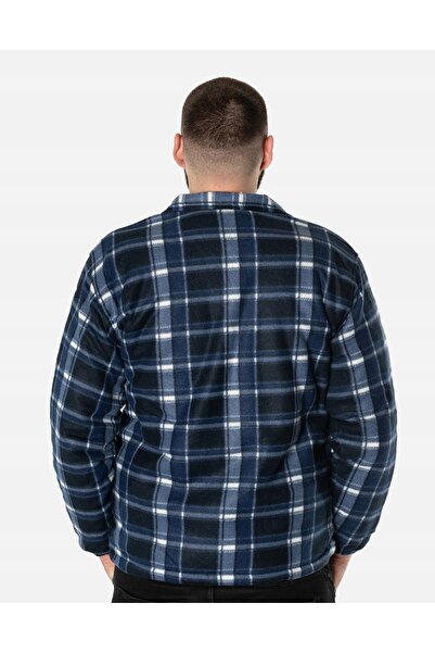 NO BRAND Cămașă călduroasă din fleece pentru bărbați, căptușită cu fleece, 22...