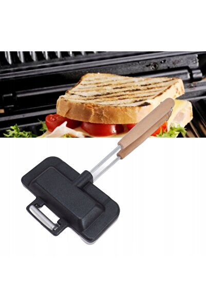 NO BRAND Aparat de făcut pâine prăjită, Tigaie cu caneluri, Grill dublu, Gril...