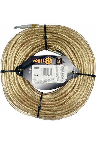 Vorel Cablu de oțel pentru vamă 6mm 34m 85003