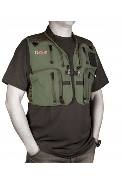 NO BRAND Vestă pentru pescar Short Team Dragon Mărimea L