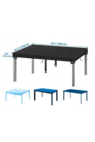 NO BRAND Husă impermeabilă pentru masă de grădină/terasă 200x100 Mobilier de ...