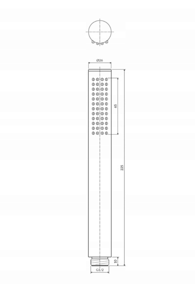 Omnires Microfon de duș cromat MICROPHONEX-RCR
