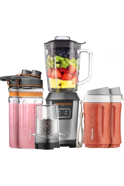 Sencor Blender tip cană 7570SS 800W Smoothie, sticle Tritan, lame din titan