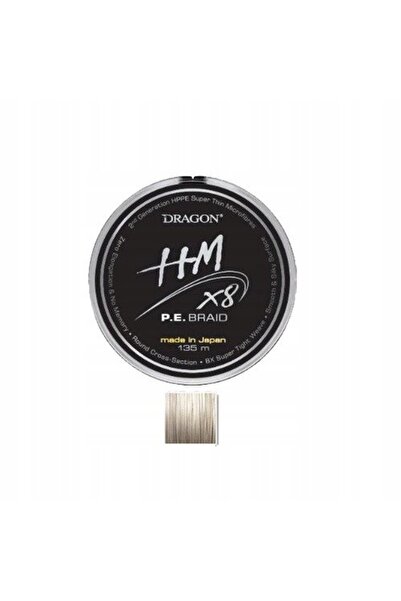 NO BRAND Panglică împletită cu 8 fire Dragon HM X8 P.E. 0,18mm 135m gri desch...
