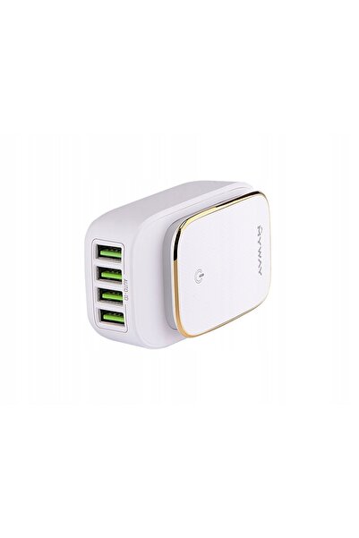 NO BRAND Încărcător de rețea MYWAY cu indicator LED, 4 porturi USB, 4,4 A