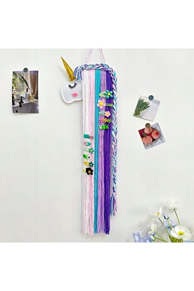 NO BRAND Organizator de perete pentru fetiță cu unicorn Boho