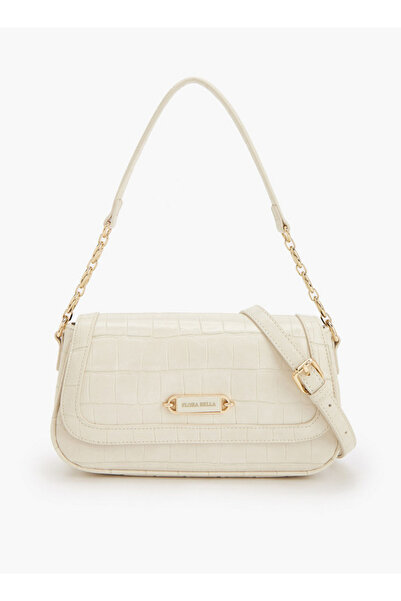 Flora Bella by Shoexpress Textured Crossbody Bag with Magnetic Flap Closure