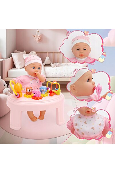 NO BRAND Păpușă Baby Born Set Accesorii Cadou 33cm Marsupiu Haine Biberon