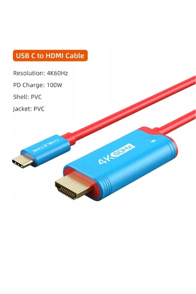 NO BRAND Switch 2 Cablu Adaptor Convertor TV Nintendo USB-C 4K HDMI Cabletime