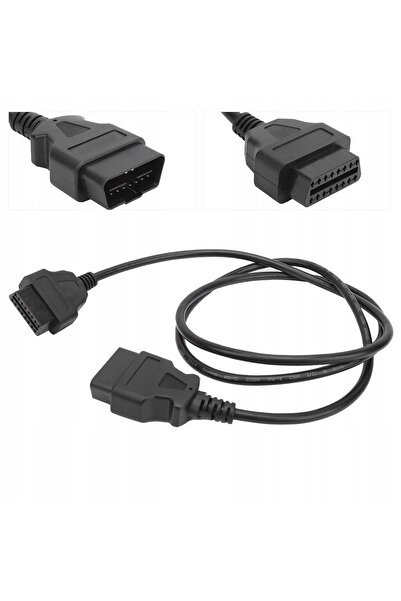 NO BRAND Cablu prelungitor OBD 2 II, adaptor cu 16 pini, cablu prelungitor de...