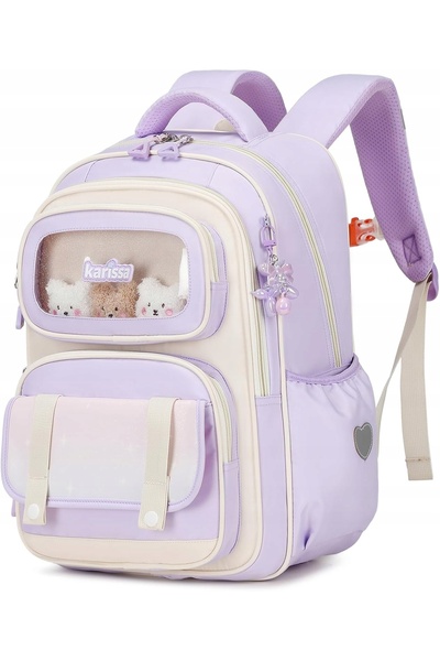 NO BRAND Ghiozdan școlar ergonomic pentru copii 20 L cu multiple buzunare