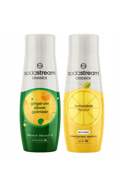 sodastream Imbir Ghimbir + Sirop de Lămâie Citrică pentru Concentrat Saturator
