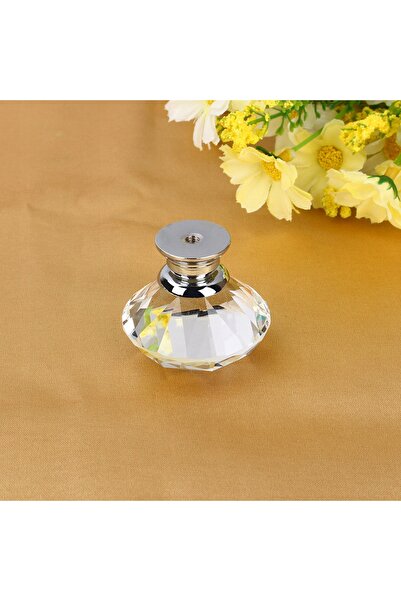 NO BRAND 8x Buton de mobilă din cristal, mâner de cristal, 40mm