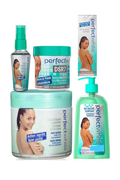 perfect white Lightening 5-Pieces Set - Cream, Tube Cream, Serum, Dark Spot R...