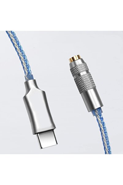 NO BRAND Adaptor cablu audio DAC USB-C la Mini Jack 3,5 Aux 32 biți 384Khz Cx...