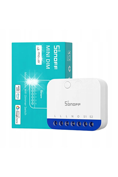 NO BRAND Sonoff Mini-Dim Matter Wifi Dimmer Inteligent LED 400W 200Va Alb