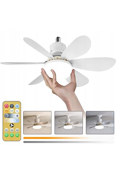 NO BRAND Ventilator de tavan cu LED Zyrandol 40W cu telecomandă