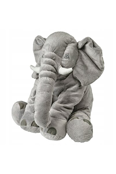 NO BRAND Gustav Bear Elefant Mare Jucărie de Pluș Pernă de Îmbrățișat 85cm Gri