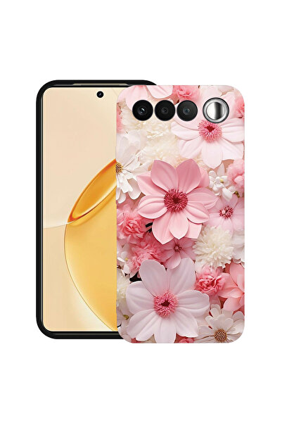 bestcase ®   Θήκη TPU Υπέρλεπτη Husa για Realme 16, Ροζ και Λευκή Μαργαρίτα, ...