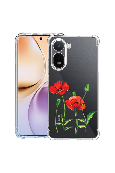 bestcase ®   Husă Antișoc pentru Xiaomi Redmi A7 Pro, Red Poppy, 3145728 AS 643