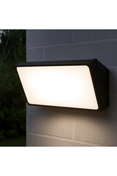NO BRAND Aplică de perete de exterior Masterled neagră cu LED integrat 20W
