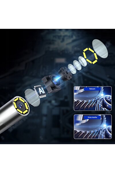NO BRAND Ralcam F606B Endoscop 6mm LED HD IP67 Cameră de inspecție BOROSKOP +...