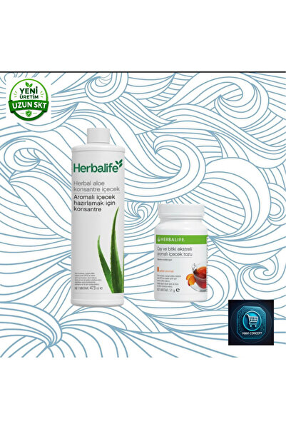 Herbalife Herbal Aloe Konsantre İçecek 473 ml + Çay ve Bitki Ekstreli Aromalı...
