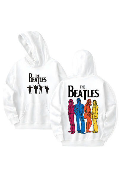 STİL-X The Beatles Printed Cotton Long Sleeve Hooded Sweatshirt with 3 Thread...