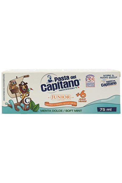 Pasta Del Capitano Паста за зъби, Паста Дел Капитано, 75 мл Джуниър 6, Мента