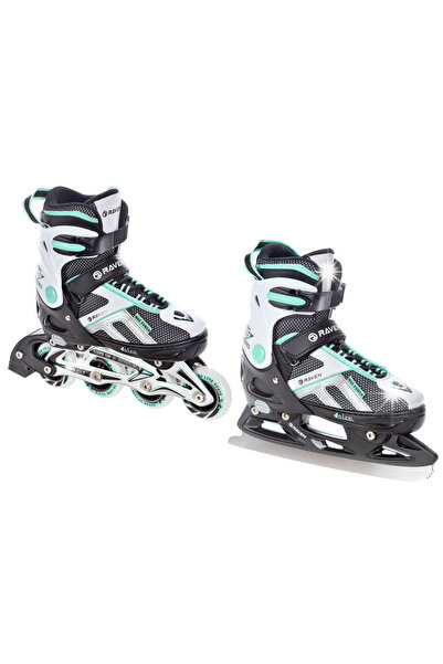 NO BRAND Patine cu rotile Patine de patinaj artistic 2 în 1 Reglabile Raven P...