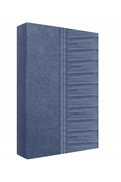 NO BRAND Cearșaf de pat frotir cu elastic gros 140x200 grafit