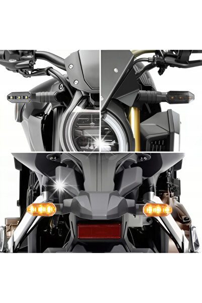 NO BRAND 3 semnalizatoare direcționale LED pentru scuter quad, motocicletă, m...
