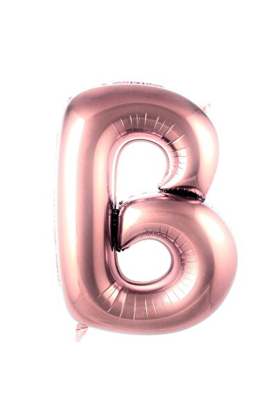 Parti Dükkanı 40 Inch 100 cm Rose Gold Letter B Foil Balloon Helium Compatibl...