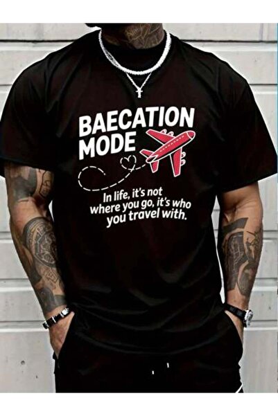 799 100% Cotton Couples Trip Matching Summer Vacation Baecation Mode-Vibes T-...